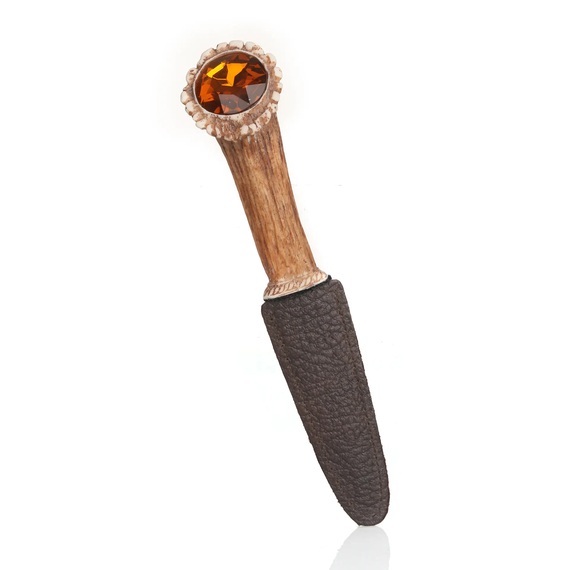 Cairngorm Sgian Dubh in Hirschhorn-Optik mit Kristall – Handgefertigt in Schottland Cairngorm Sgian Dubh in Hirschhorn-Optik mit Kristall – Handgefertigt in Schottland