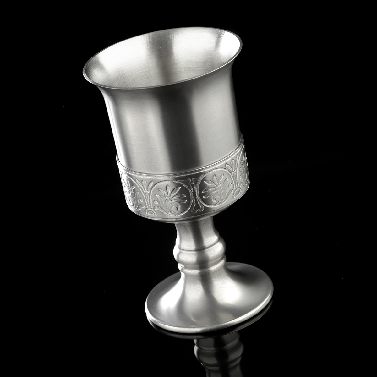 Medieval Goblet - Mittelalterlicher Weinkelch / Zinnkelch - antikes finish