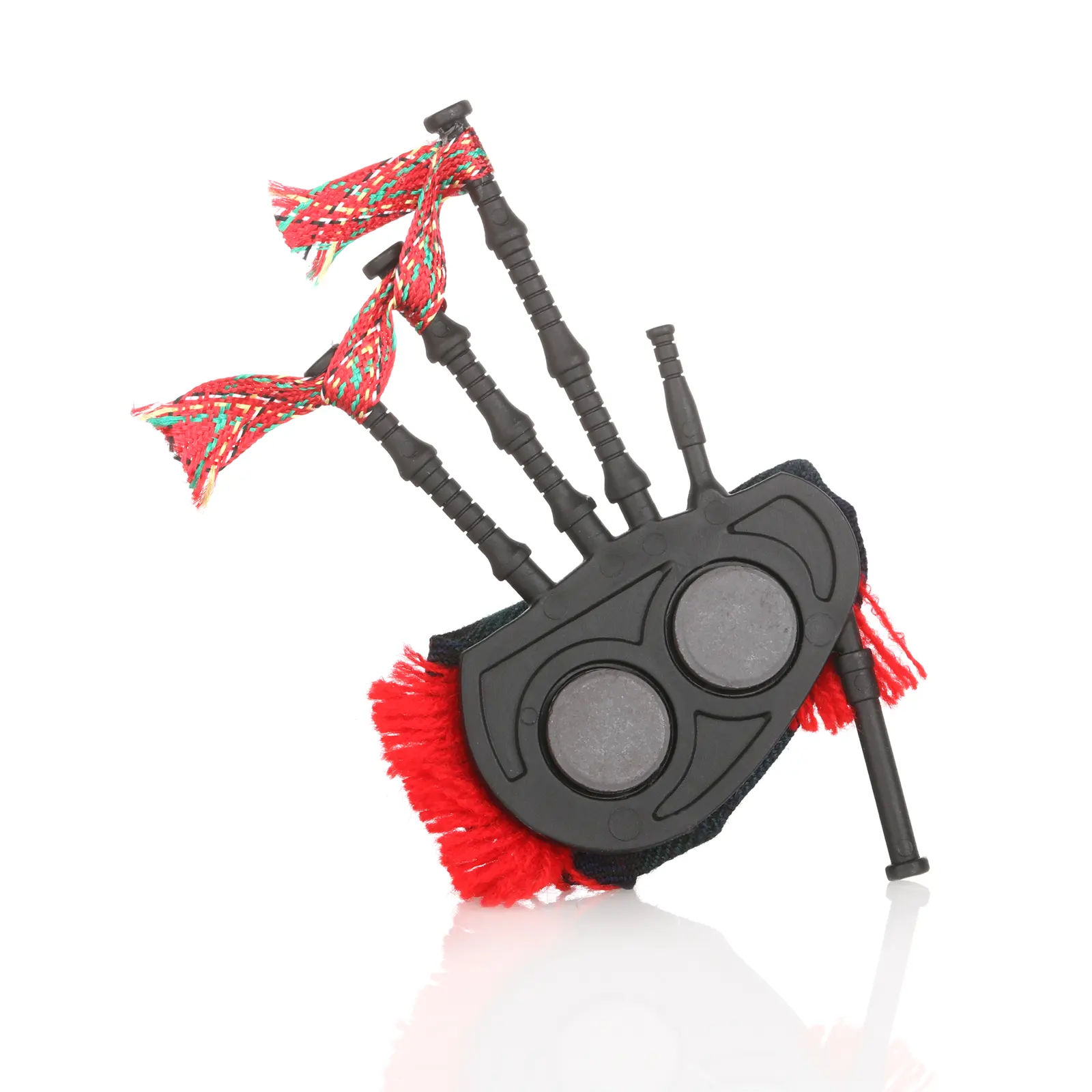 Musical Bagpipe Magnet -  musikalischer Dudelsack aus Schottland mit Black Watch Tartan