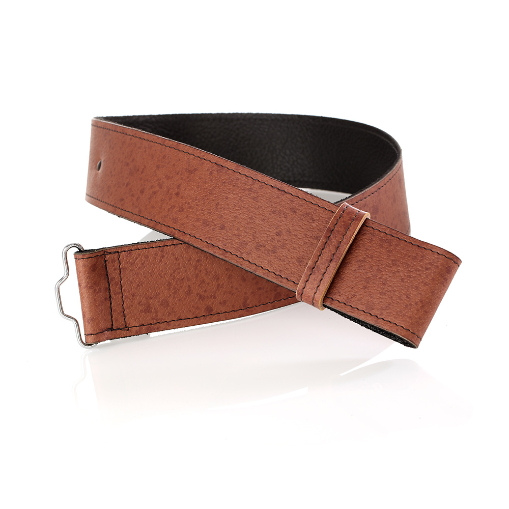 kilt-belt-guertel-schwarz-braun-leder-005 Traditioneller Leder Kiltgürtel mit Riemen - Schweinsleder Braun - handgefertigt in Schottland