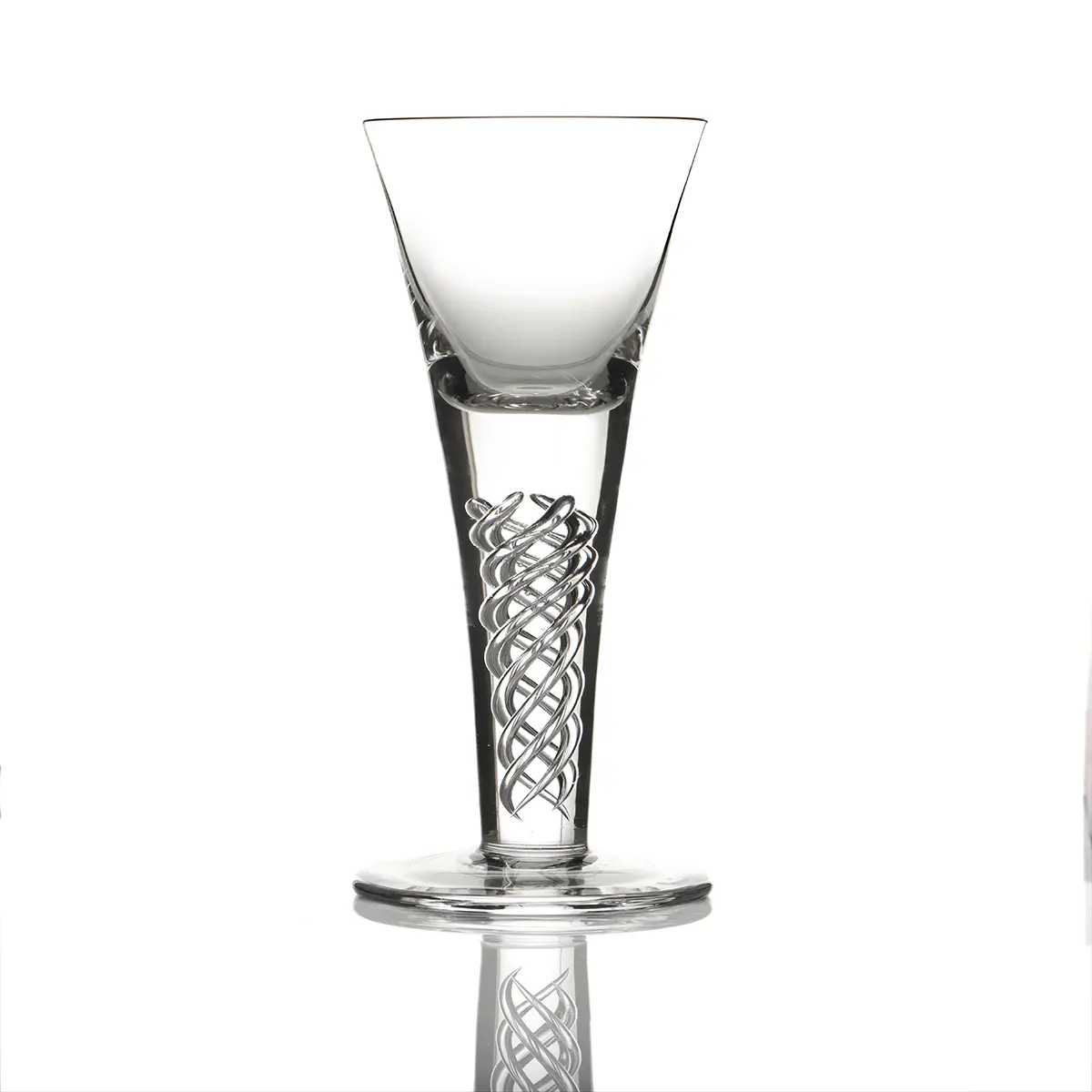 Jacobean Air Twist Dram – Handgefertigtes Jakobiten Whiskyglas von Glencairn Crystal