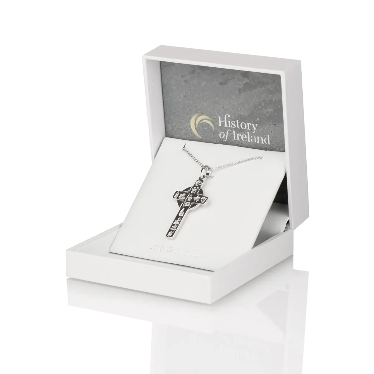 kette-anhaenger-history-ireland-keltisch-kreuz-irland-silber-001 History of Ireland - Keltisches Kreuz Anhänger & Kette aus Irland