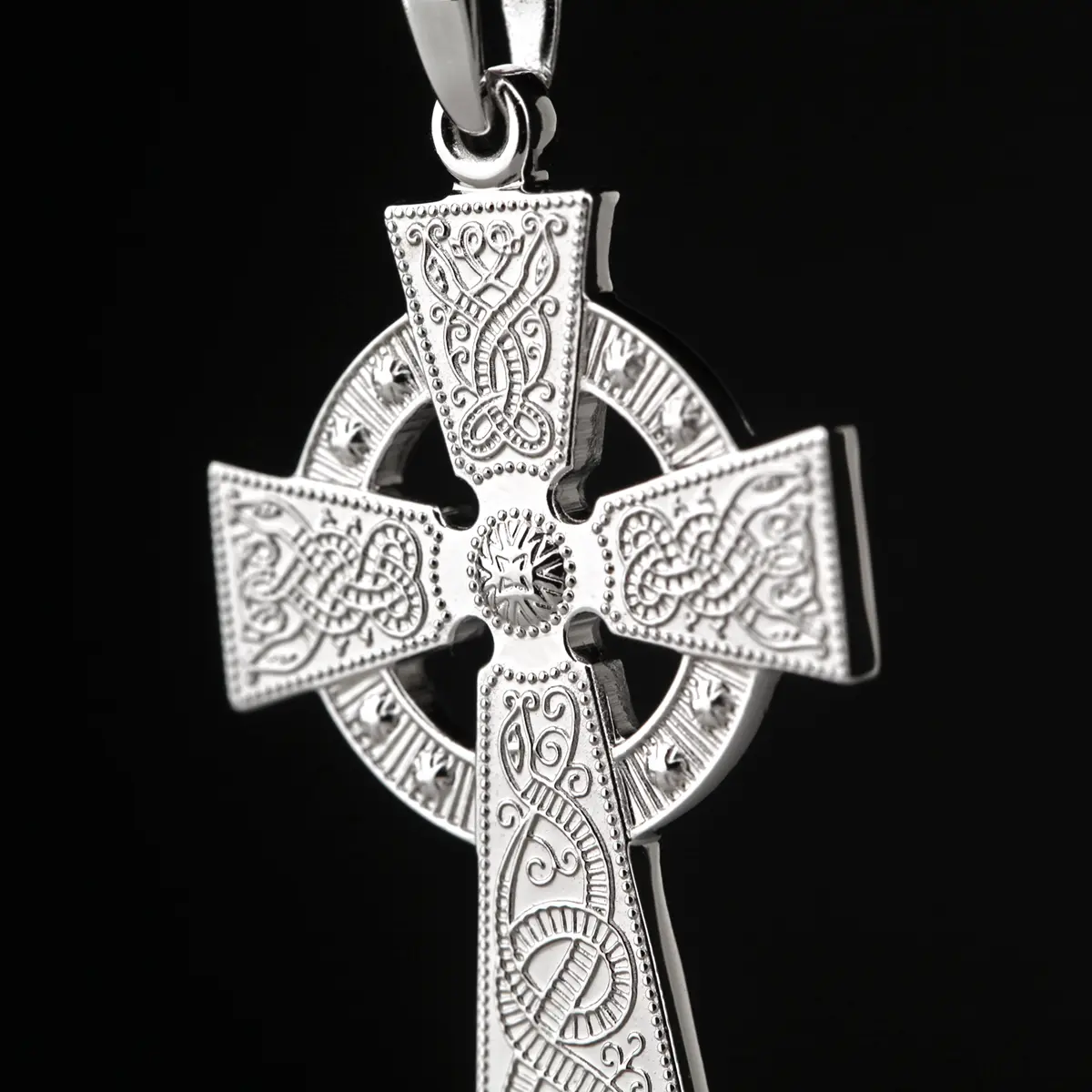 Celtic Warrior Cross - keltisches Kreuz Anhänger & Kette aus Irland