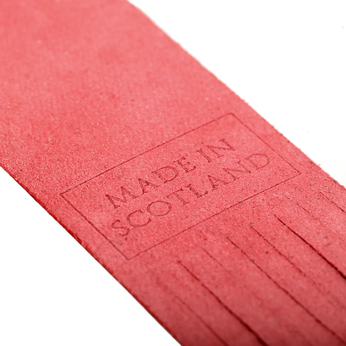 Islay - Lesezeichen aus Leder in Rot - Made in Scotland