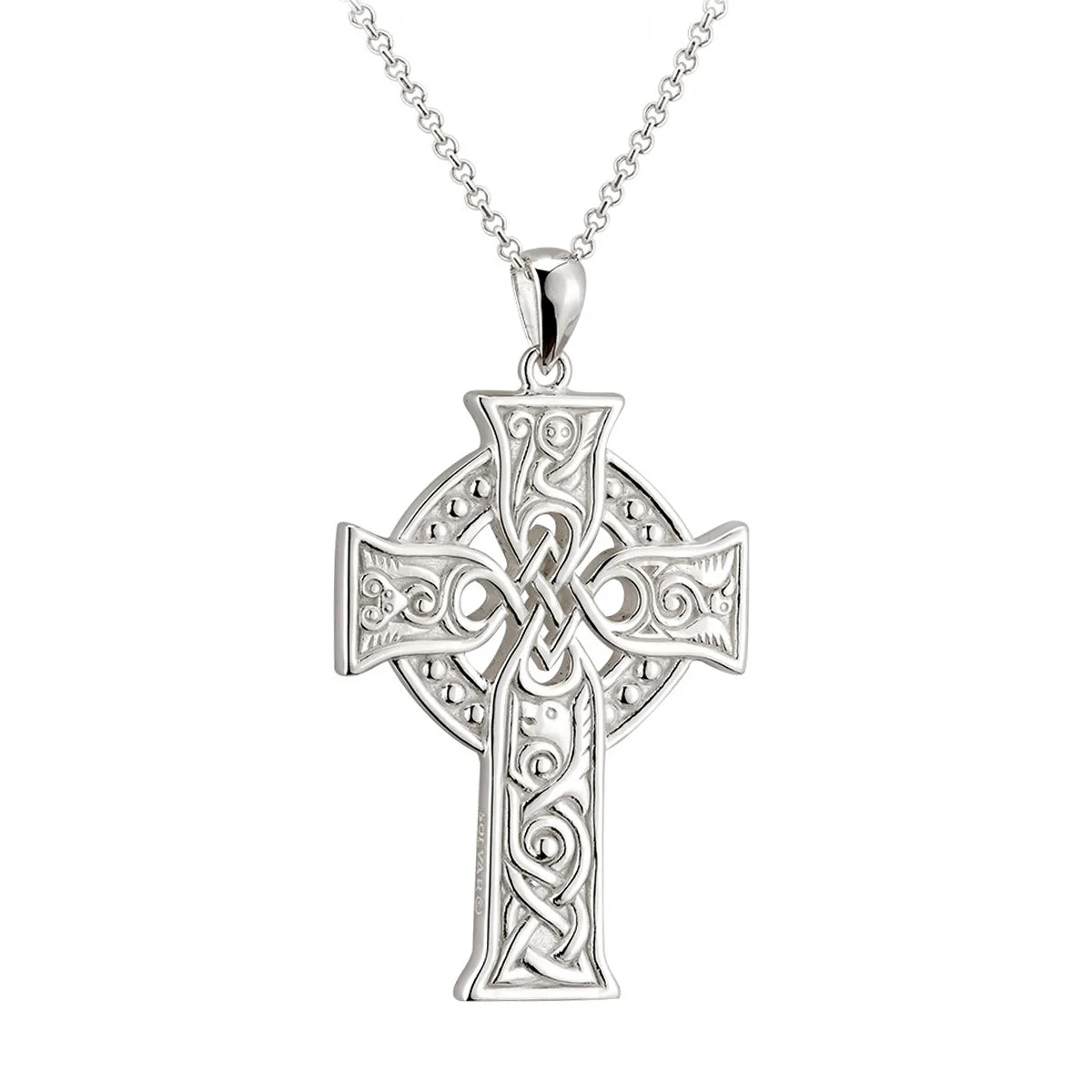 kette-anhaenger-evangelist-celtic-cross-keltisches-kreuz-silber-005 Evangelist Celtic Cross - keltisches Kreuz aus Sterling Silber - Made in Ireland