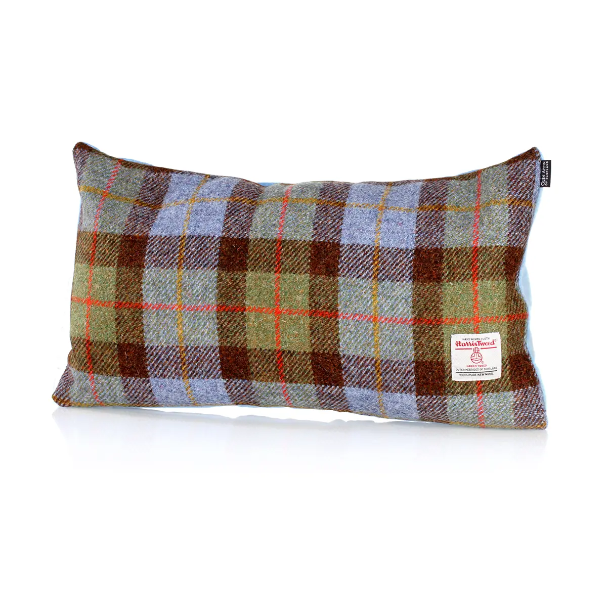 kissen-cushion-45x25-harris-tweed-schottland-karo-MacLeod-tartan-001 Harris Tweed Kissen aus Schottland in MacLeod Tartan - 25 x 45 cm
