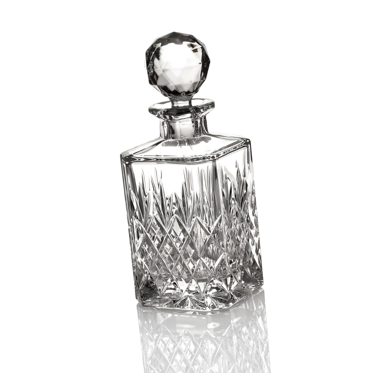 Edinburgh - handgefertigte  Kristallglas Whisky Karaffe mit Diamantschliff