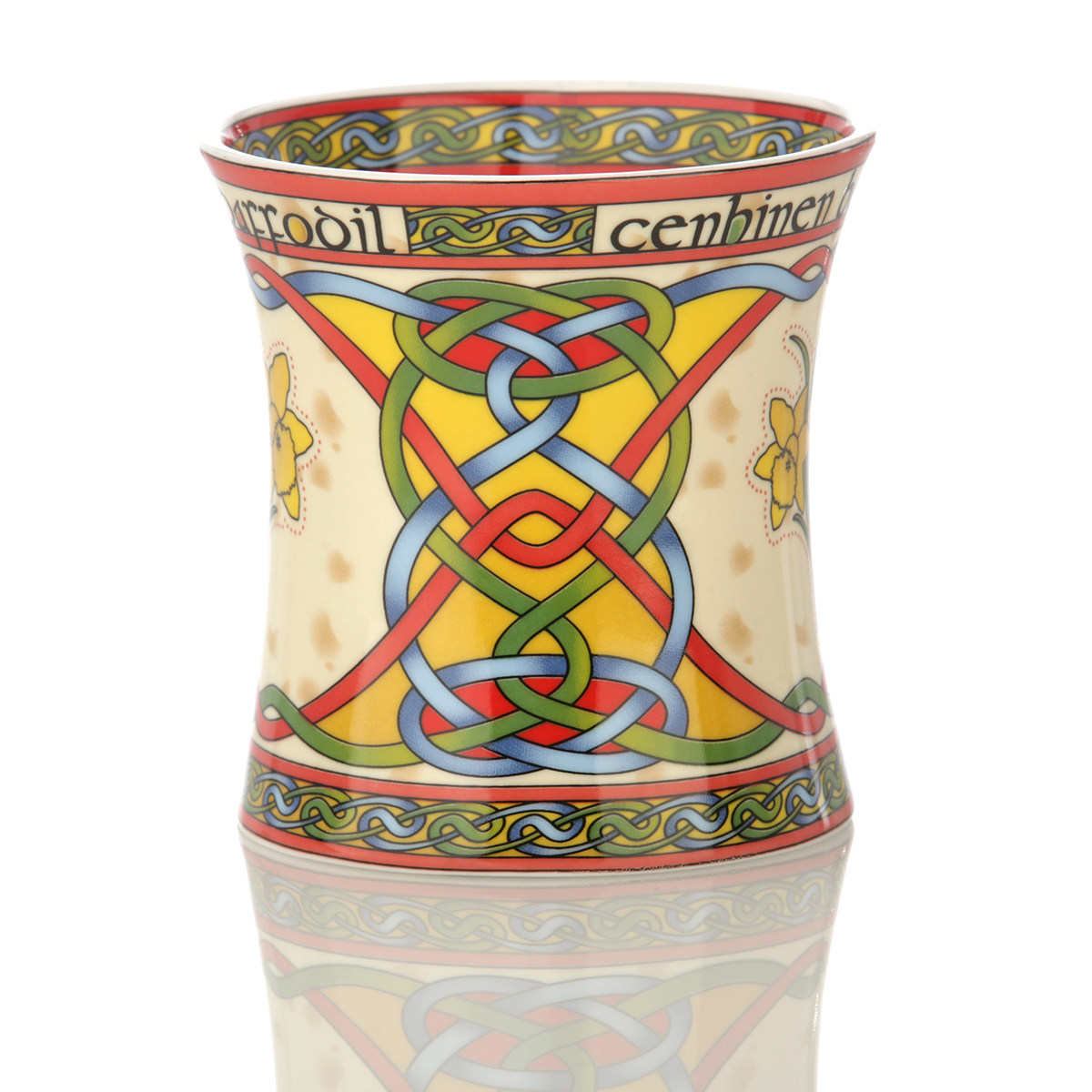 Kaffeebecher-Mug-wales-welsh-daffodil-narzisse-002 The Welsh Daffodil Mug - Kaffeebecher mit walisischer Narzisse & keltischen Ornamenten
