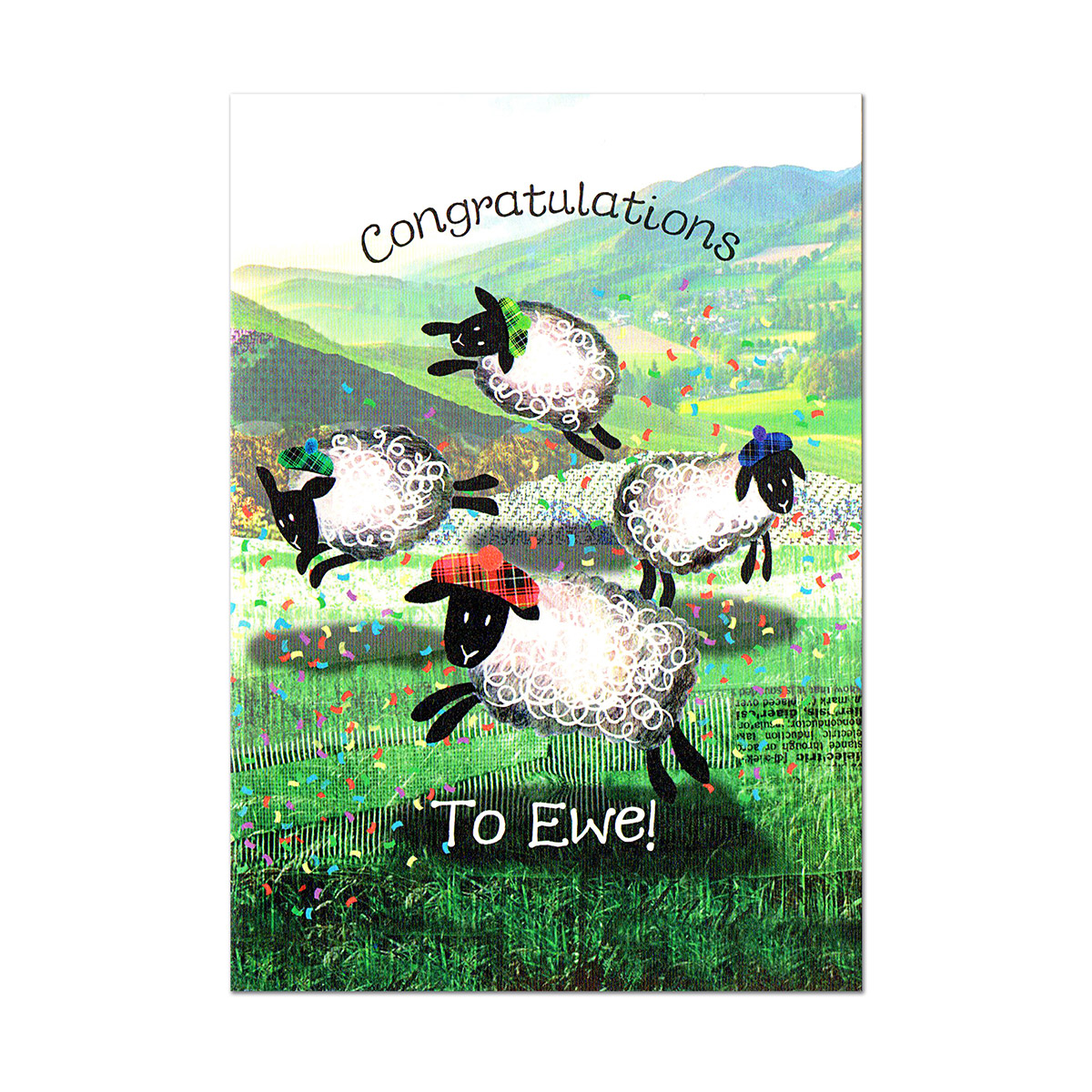 Congratulations To Ewe  - Glückwunschkarte aus Schottland