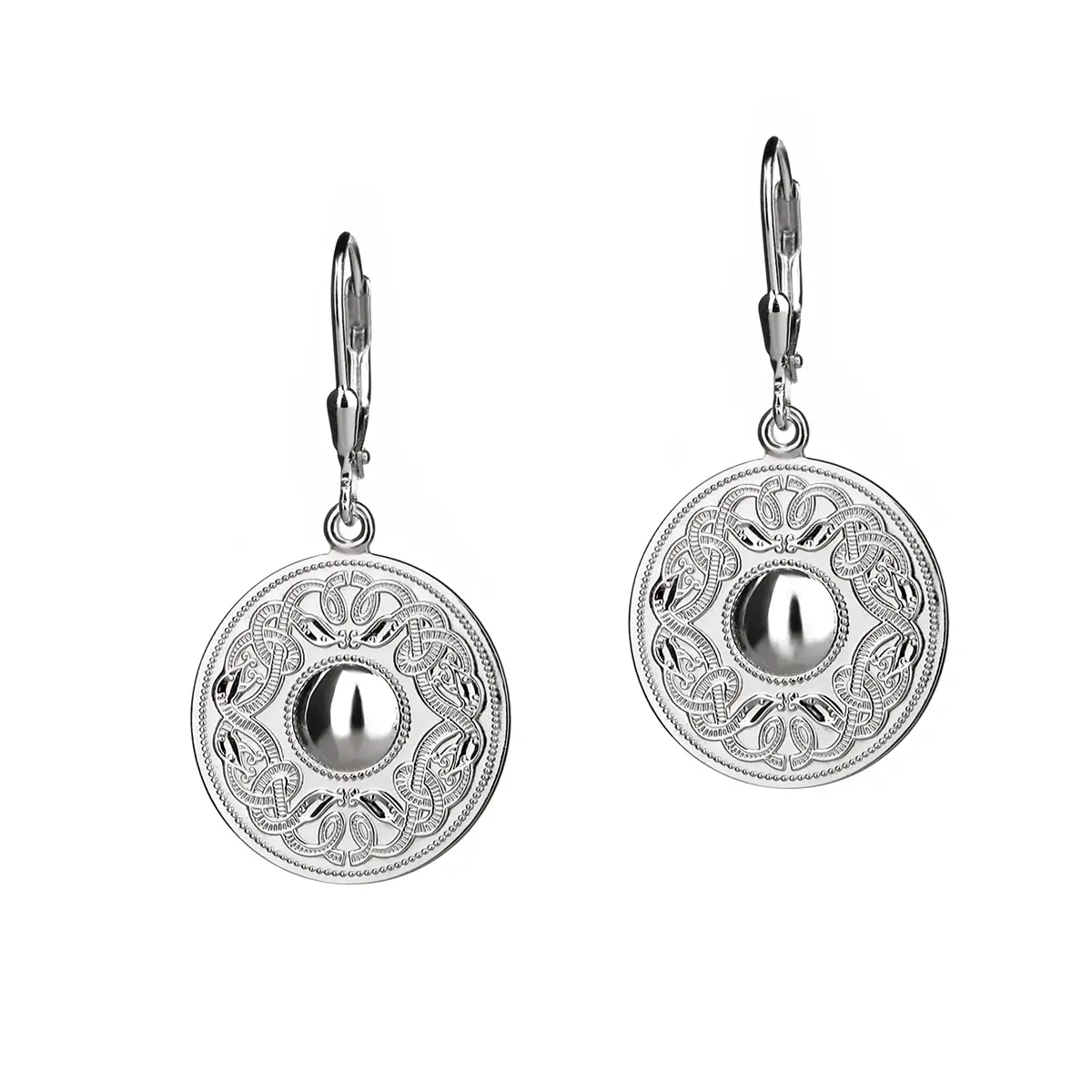 ohrhaenger-ohrringe-celtic-warrior-silber-irland-002 Celtic Warrior - runde keltische Ohrhänger aus Irland
