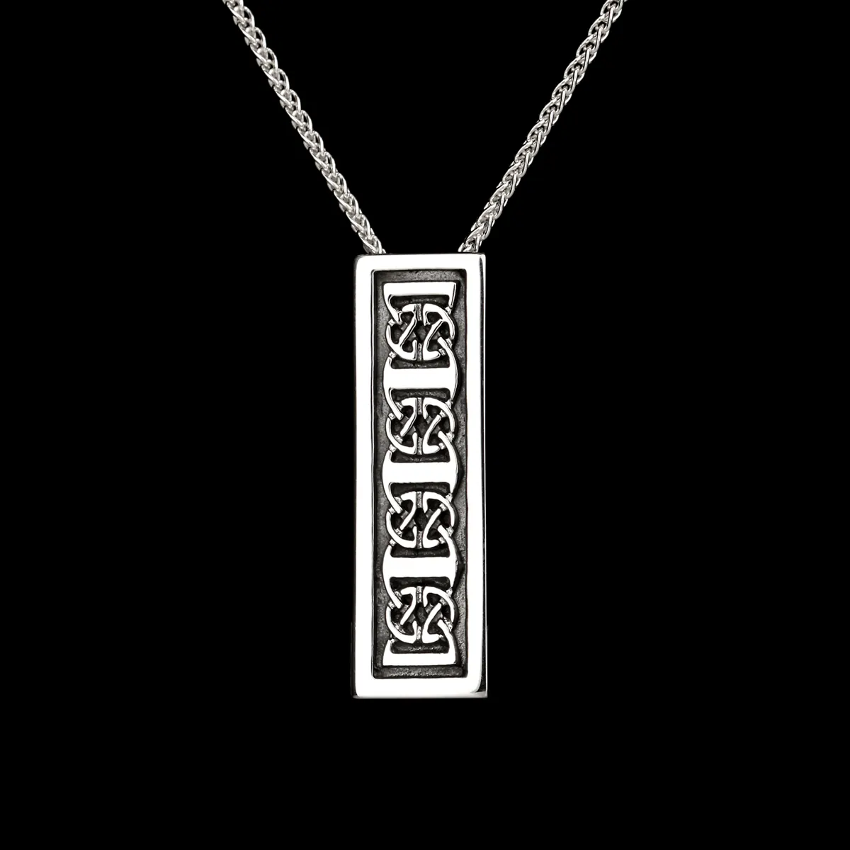 Celtic Silver Bar - Keltische Kette von den Orkney Inseln