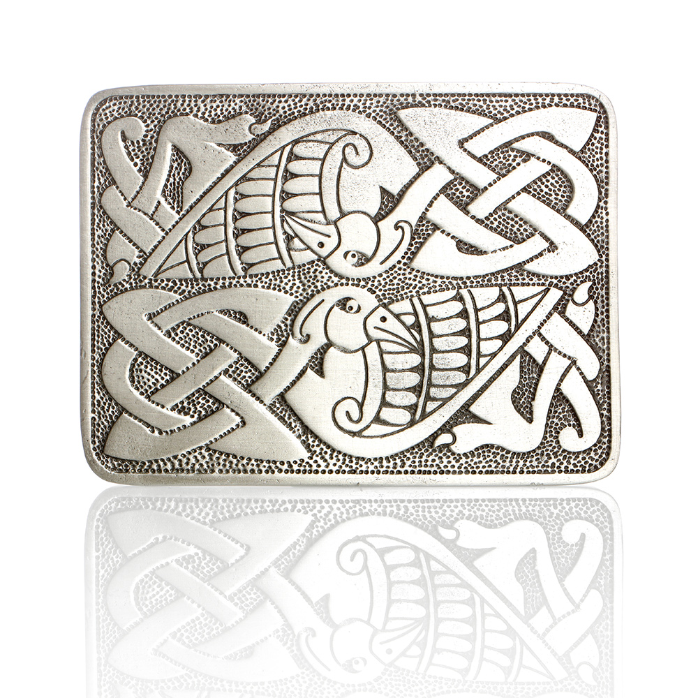 kilt-buckle-guertelschnalle-clanart-001 Celtic Bird - Kilt Gürtelschnalle mit keltischen Vogelmotiv - Handgefertigt
