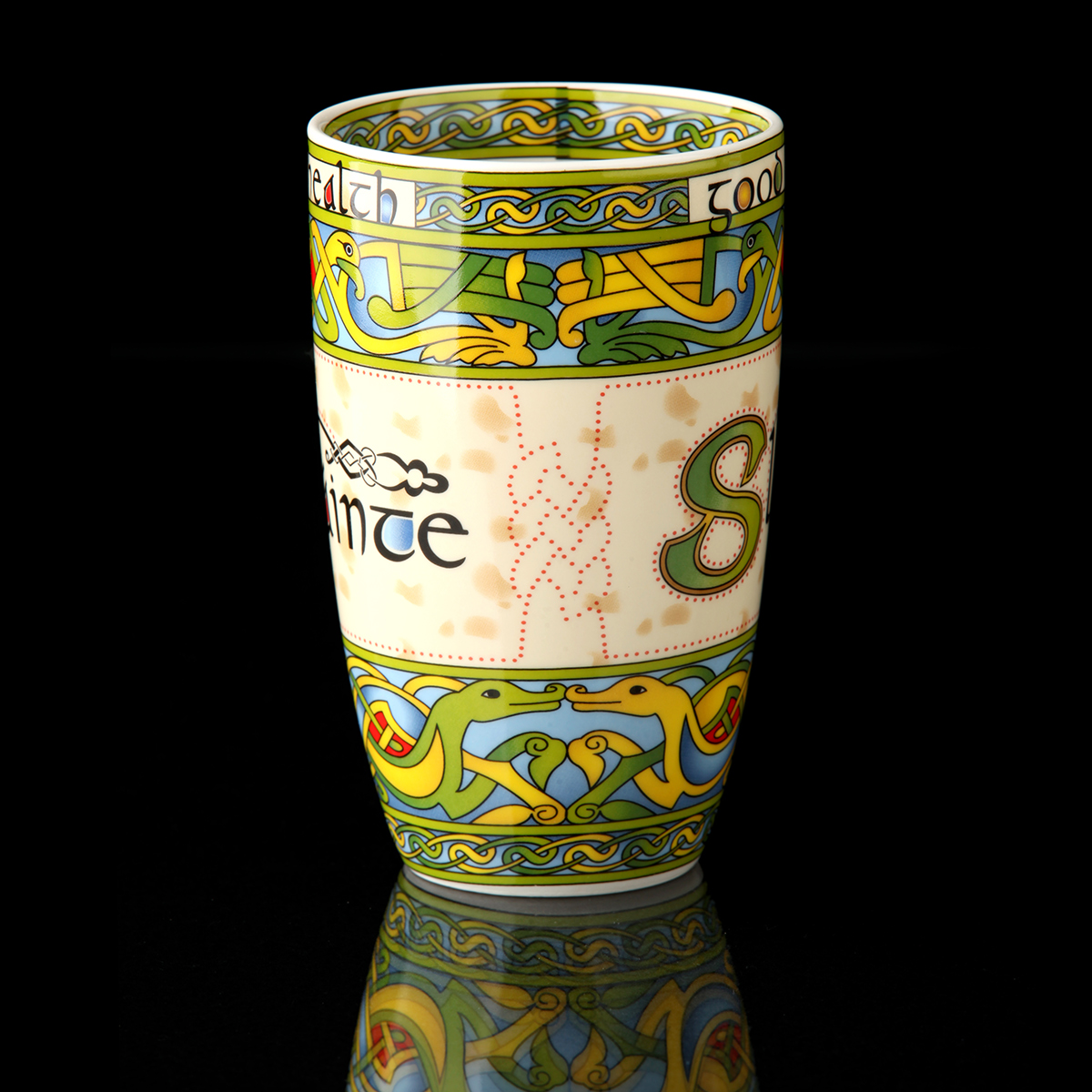 Sláinte Mug - Irischer Kaffeebecher mit keltischem Muster