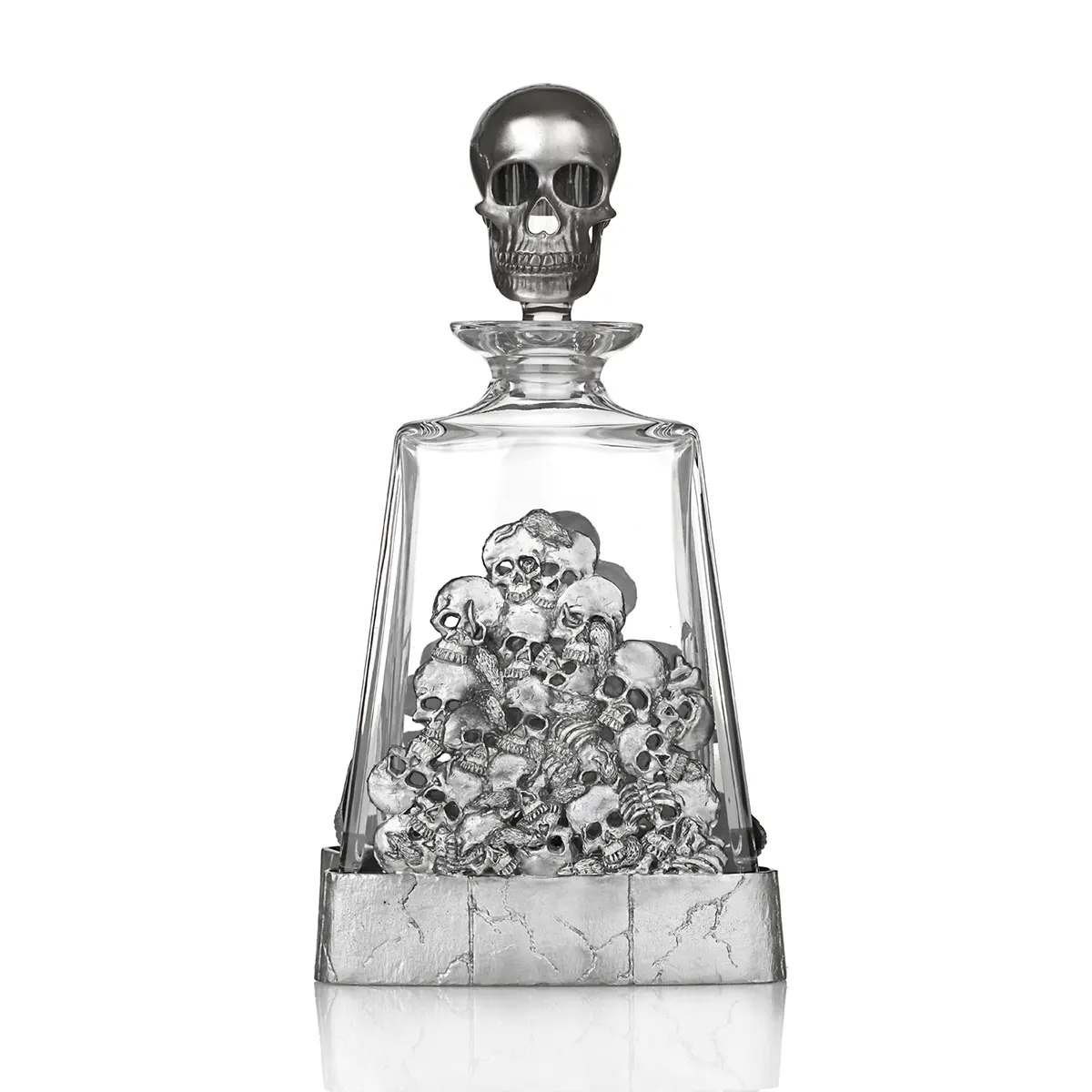 Skull Decanter - Handgefertigte Totenkopf Whisky Karaffe aus England