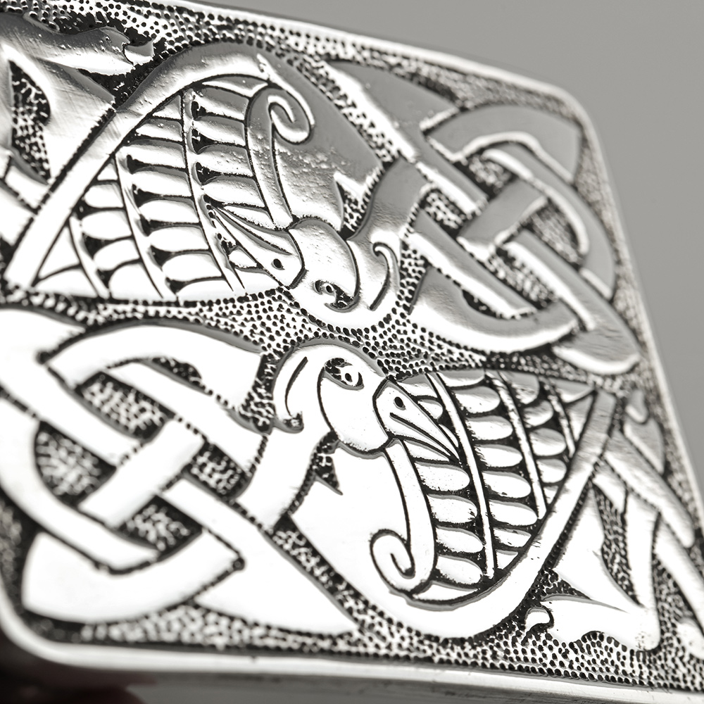 kilt-buckle-guertelschnalle-clanart-024 Celtic Bird - Kilt Gürtelschnalle mit keltischen Vogelmotiv - Handgefertigt