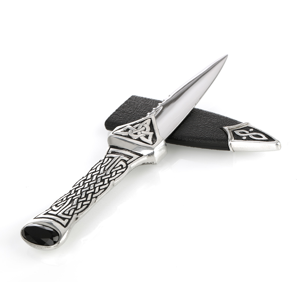 sgian-dubh-kiltpin-cufflink-set-keltisch-004 Boisdale Highland Sgian Dubh Set - Mit Kiltpin & Manschettenknöpfen