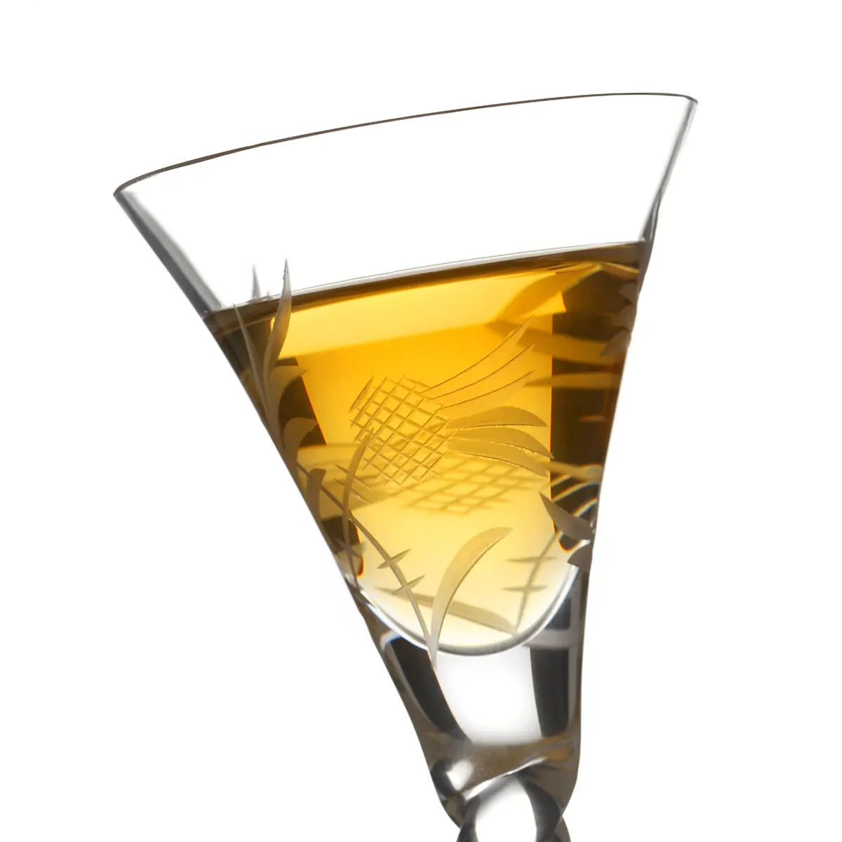 Jacobean Barley Twist - Flower Of Scotland - Handgefertigtes Jakobiten Whisky Glas Jacobean Barley Twist - Flower Of Scotland - Handgefertigtes Jakobiten Whisky Glas