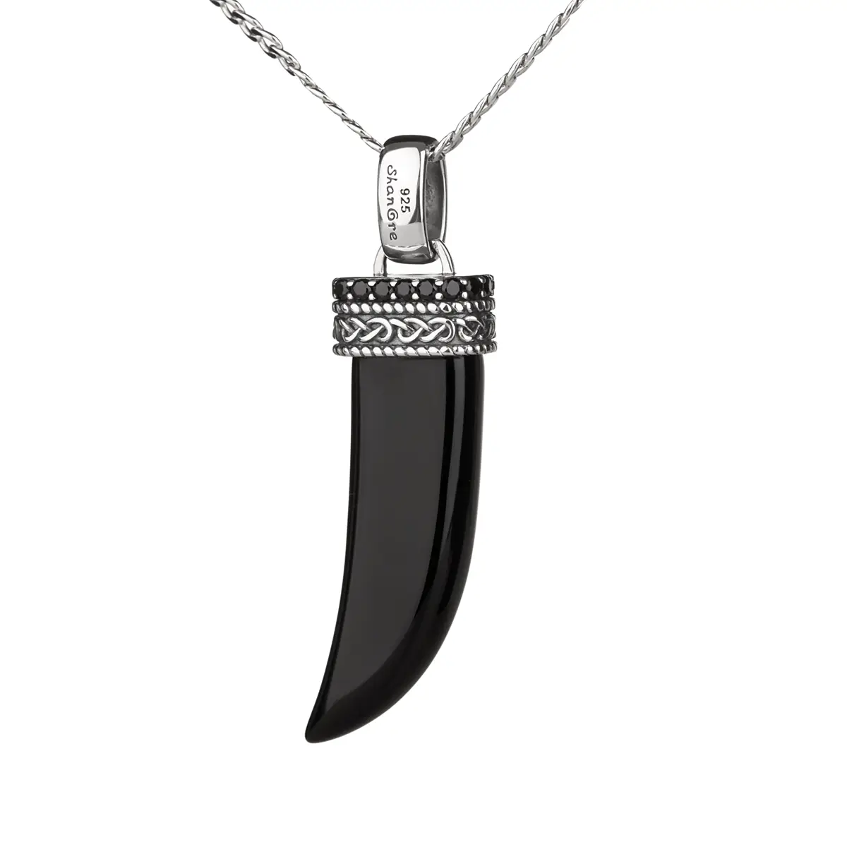 kette-anhaenger-spirit-celt-sky-black-onyx-horn-slber-irland-006 Spirit of the Celt - Black Onyx Horn - Sterling Silber Kette aus Irland