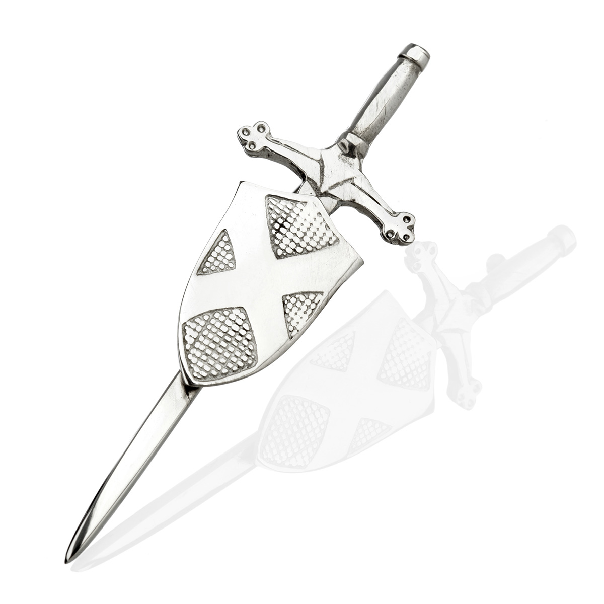 Saltire Kilt Pin in Form eines Schwertes mit Schottlands Flagge