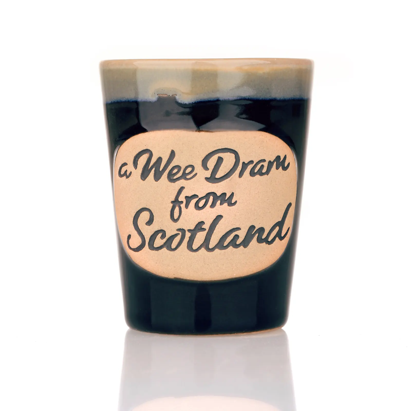 A Wee Dram From Scotland - Shotbecher aus Keramik in blau