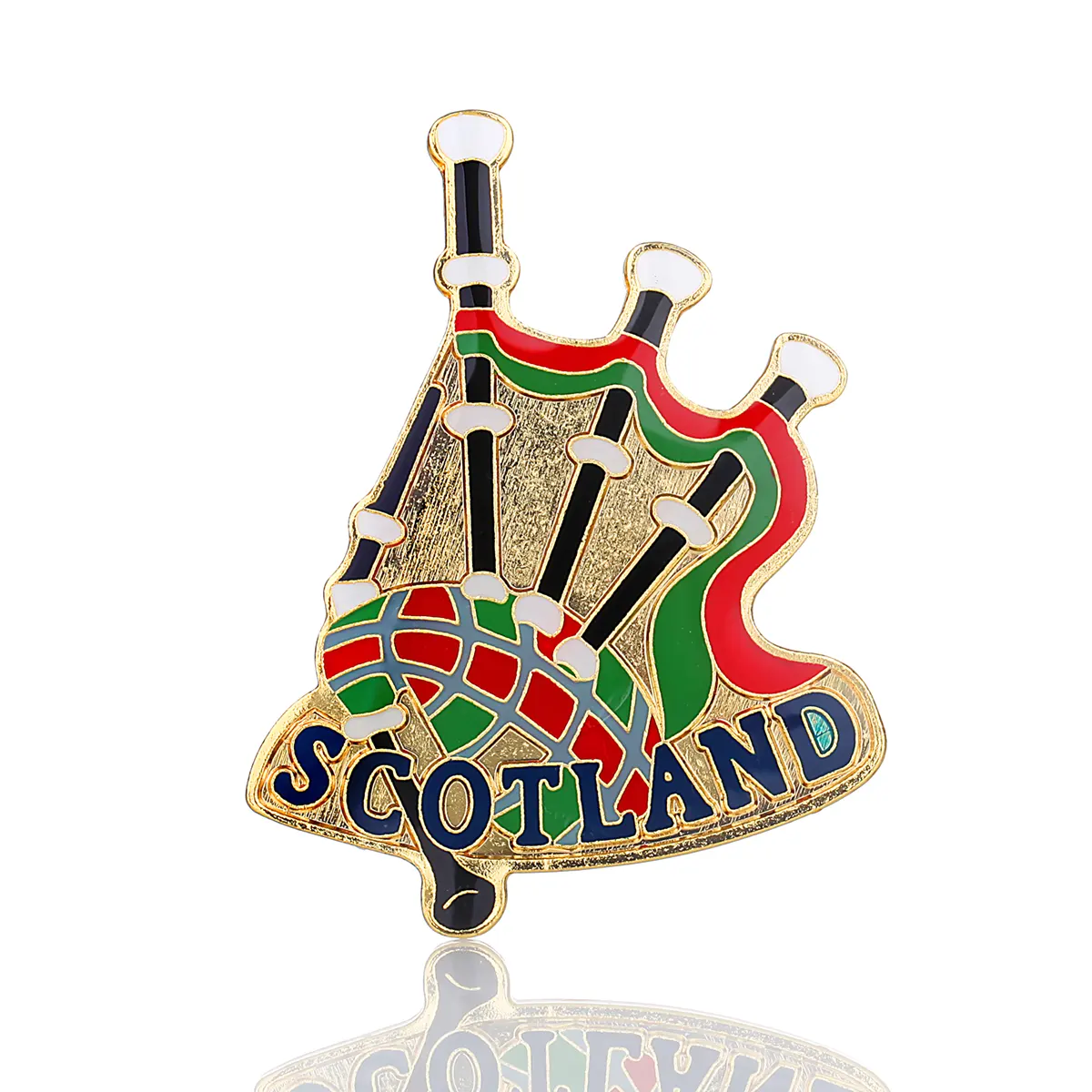 Dudelsack Deko Magnet / Kühlschrankmagnet aus Schottland - Metall & Emaille Dudelsack Deko Magnet / Kühlschrankmagnet aus Schottland - Metall & Emaille