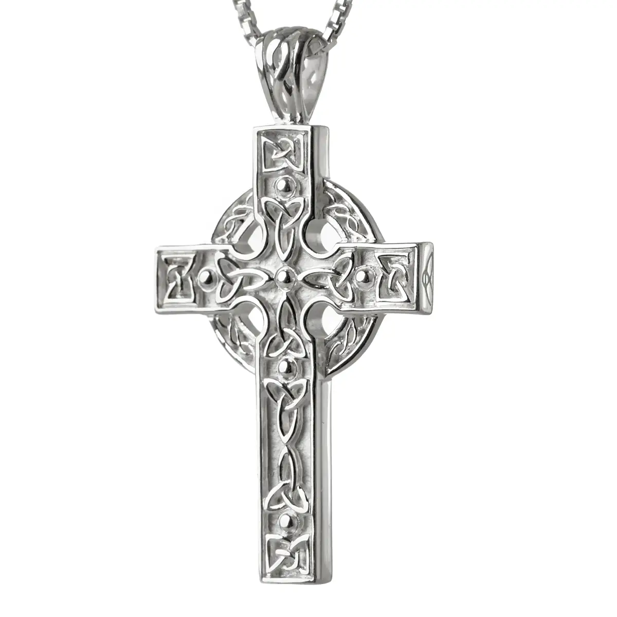 Great Celtic Cross - Keltisches Kreuz aus Sterling Silber - Made in Ireland