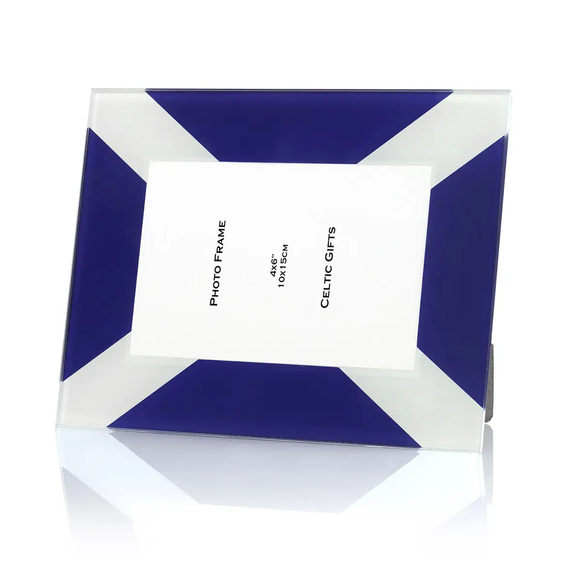 Scotland Saltire - schottische Flagge Glas Bilderrahmen - 10 x 15 cm