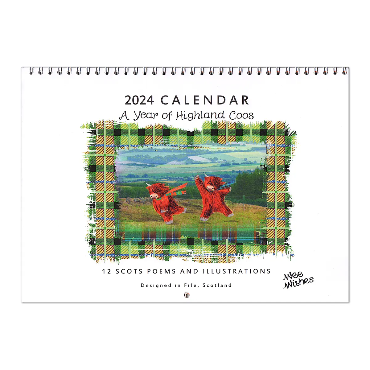 A Year of Highland Coos - Schottischer Kalender 2024