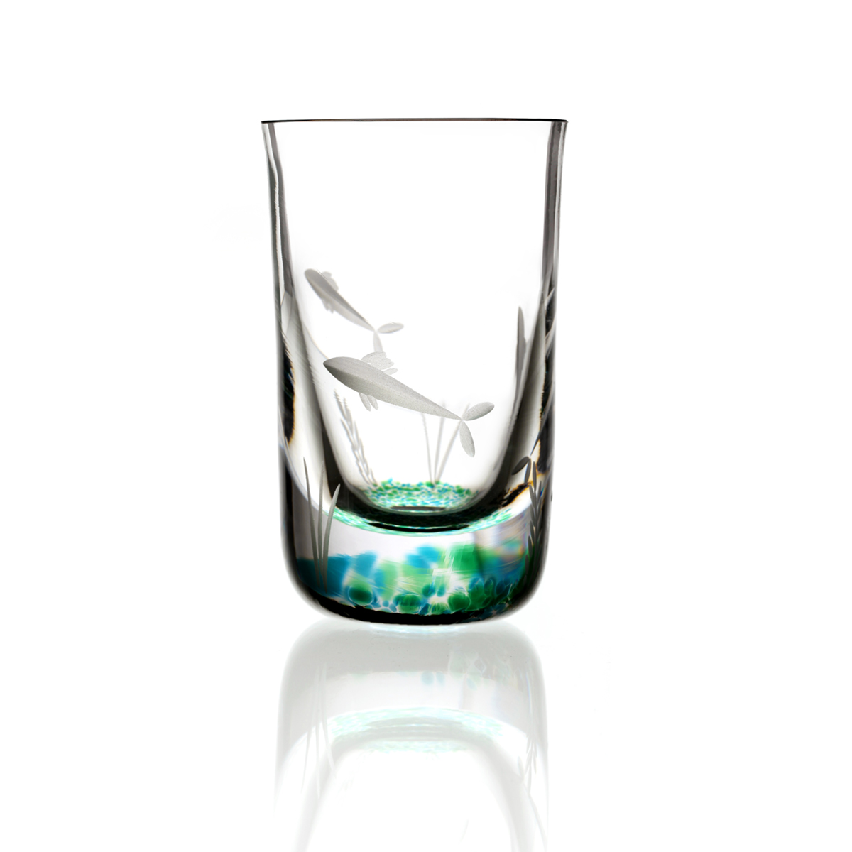 Irish Seagrass Shotglas - Handgefertigtes Kristallglas aus Irland