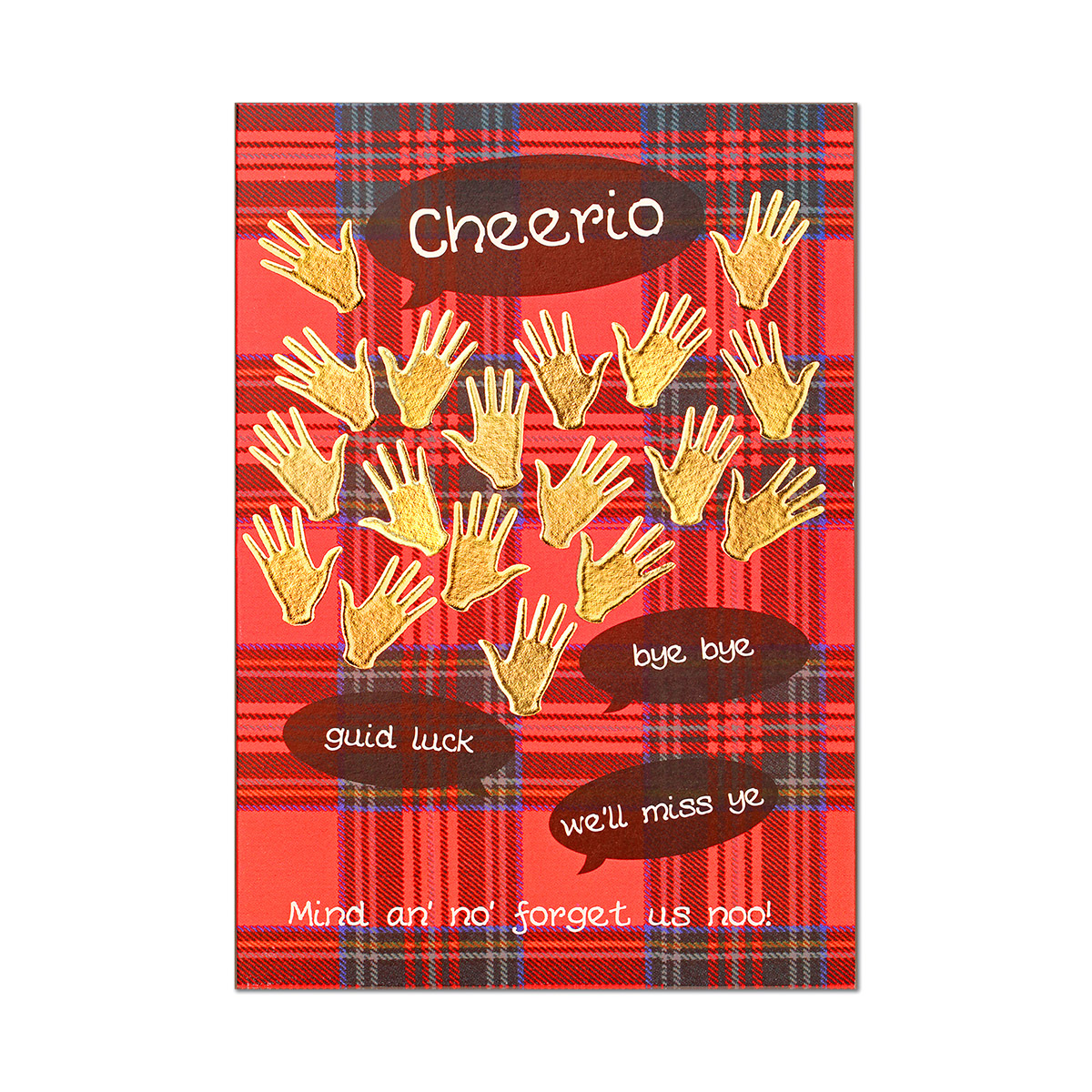 Bon Voyage Cheerio - Grußkarte aus Schottland