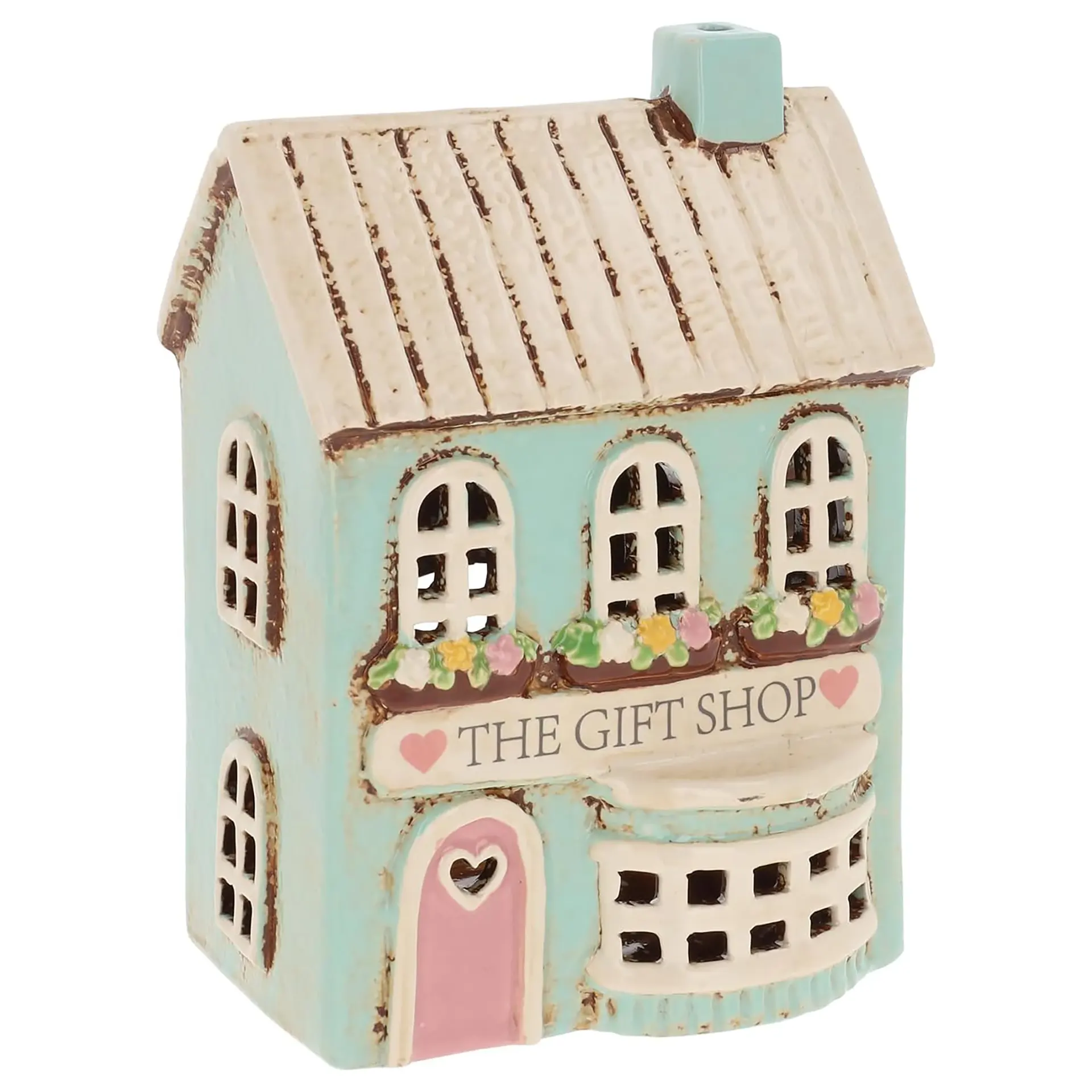 Village Pottery Teelichthalter „The Gift Shop“ – Handgefertigter Keramik-Geschenkeladen aus Irland Village Pottery Teelichthalter „The Gift Shop“ – Handgefertigter Keramik-Geschenkeladen aus Irland