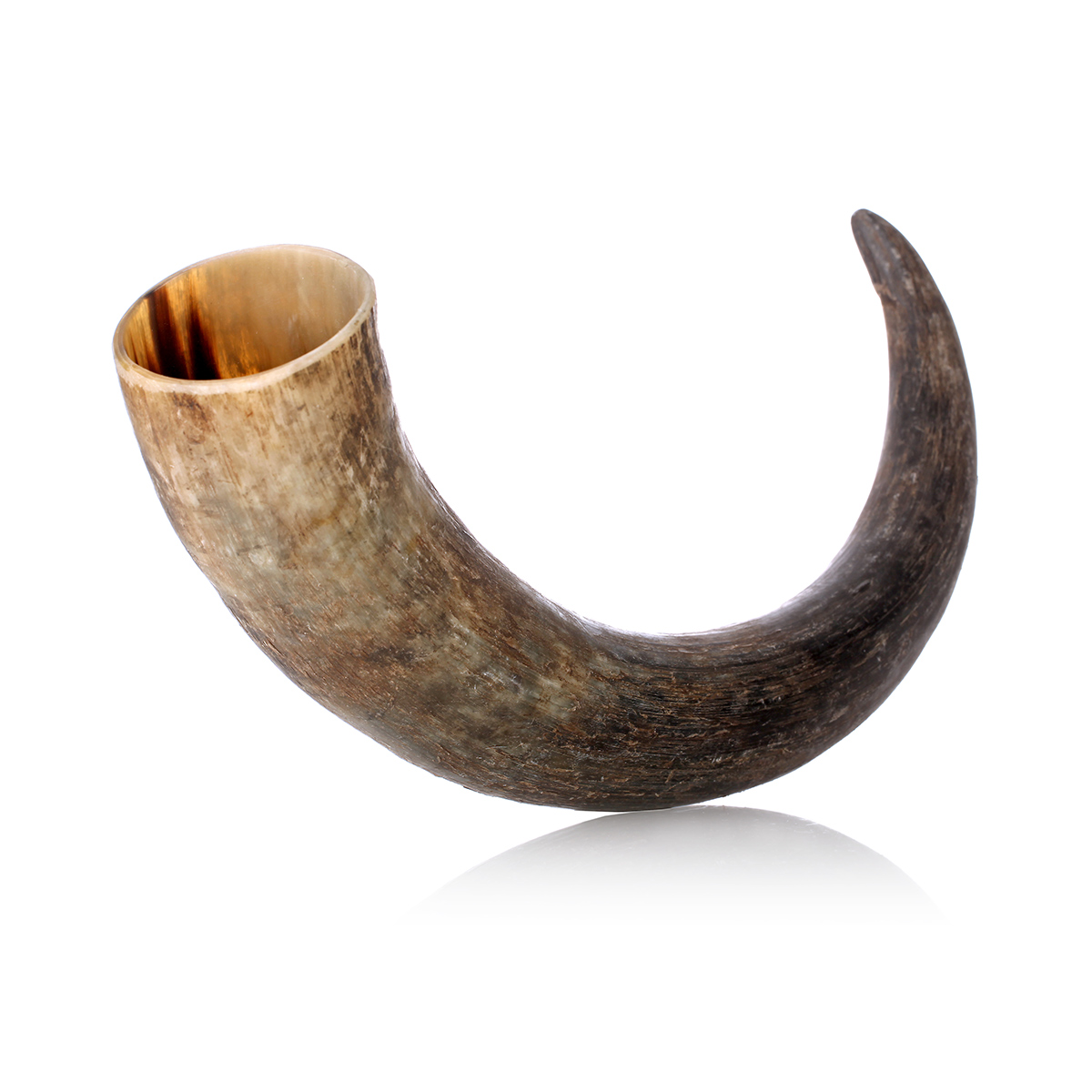 trinkhorn-methorn-natur-roh-wikinger-003 Wikinger Trinkhorn ca. 0,7 Liter - außen Natur / Roh - echtes Rinderhorn