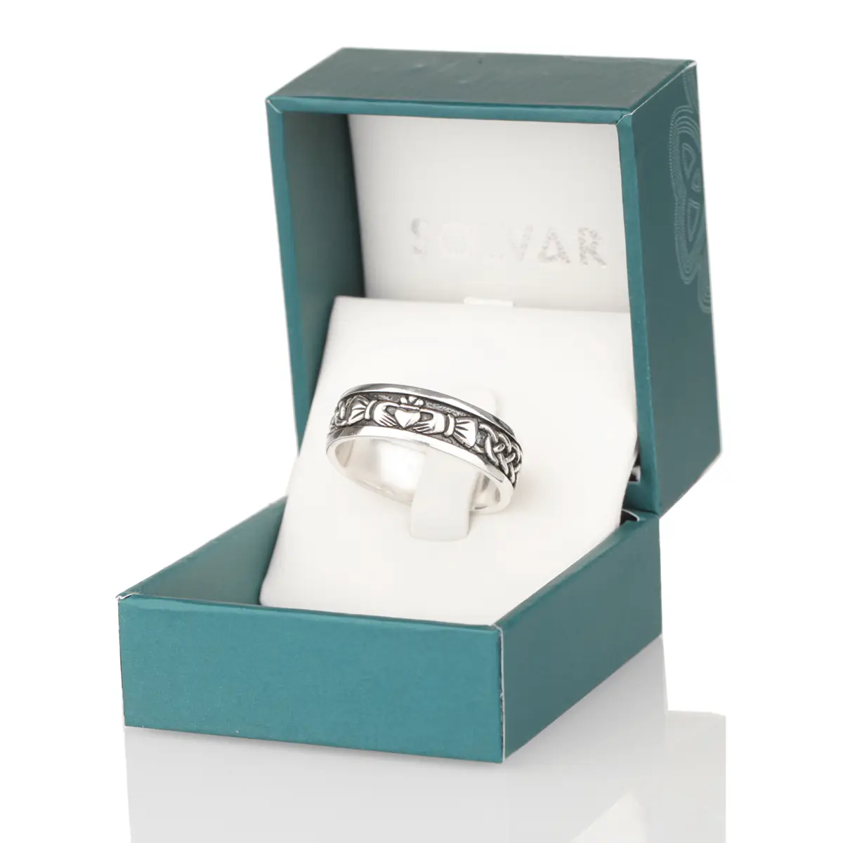 Ring-Claddagh-keltisch-irland-irisch-herren-silber-004 Herren Claddagh Ring aus Sterling Silber - handgefertigt in Irland