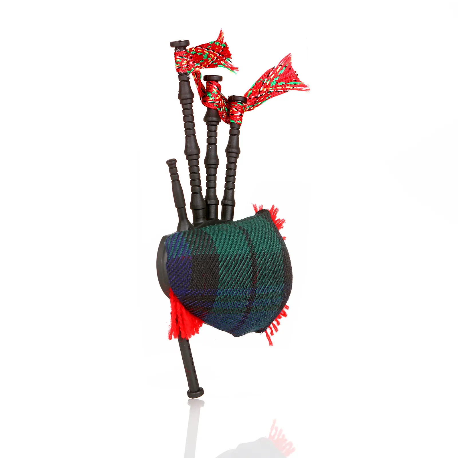 Musical Bagpipe Magnet -  musikalischer Dudelsack aus Schottland mit Black Watch Tartan