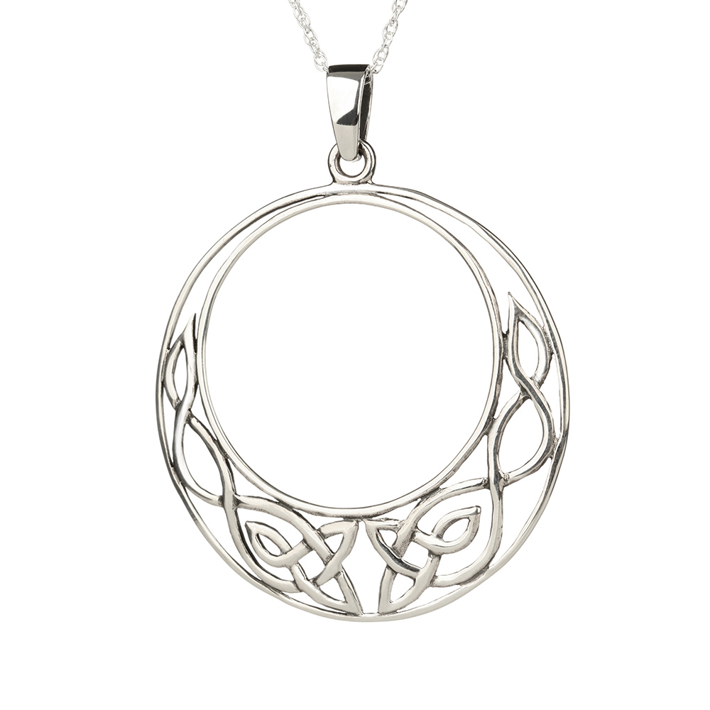Celtic Circle - Keltischer Anhänger aus Sterling Silber  - Handgefertigt in Schottland