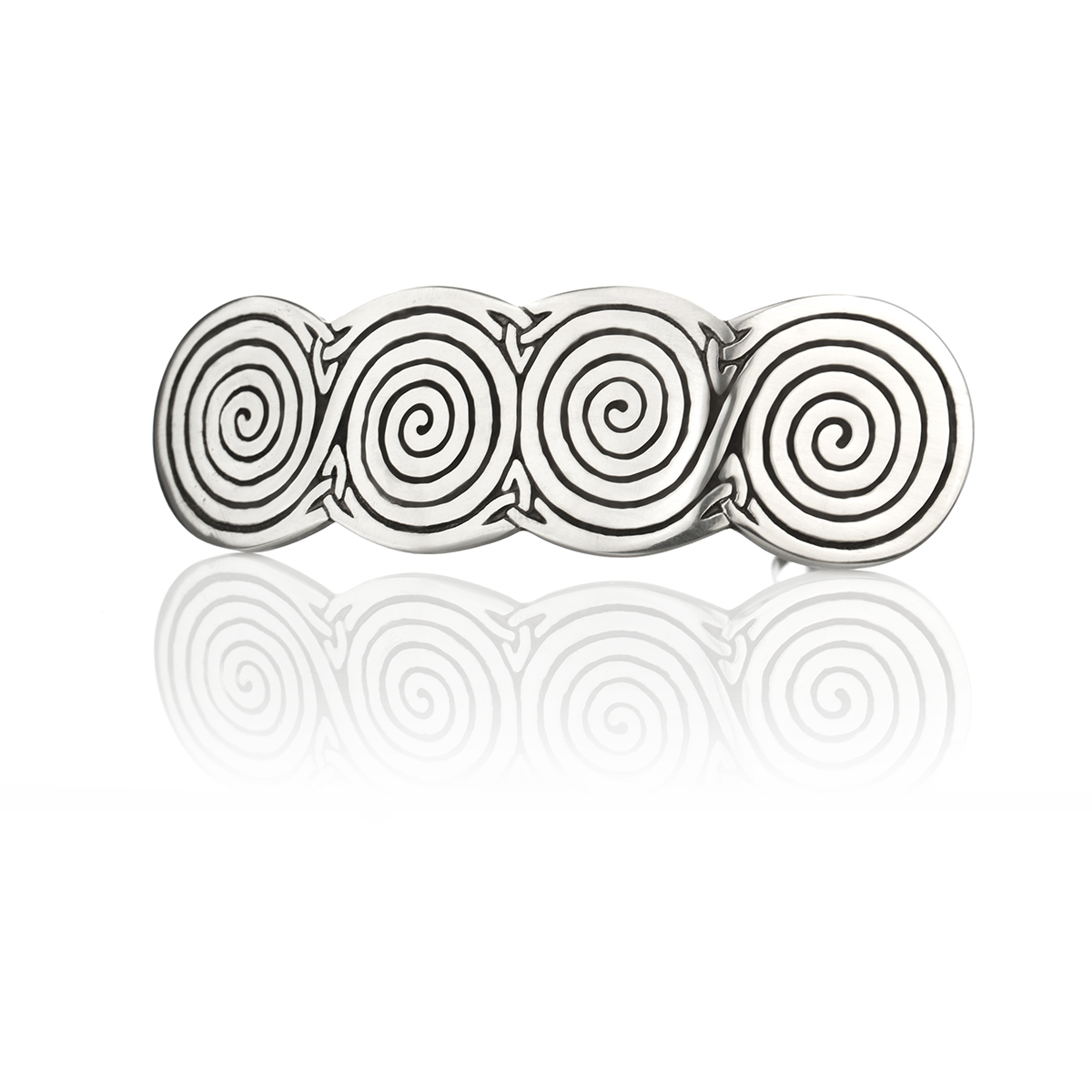 haarspange-keltisch-zinn-silber-spirale-001 Celtic Spirals - Keltische Haarspange - handgefertigt in England