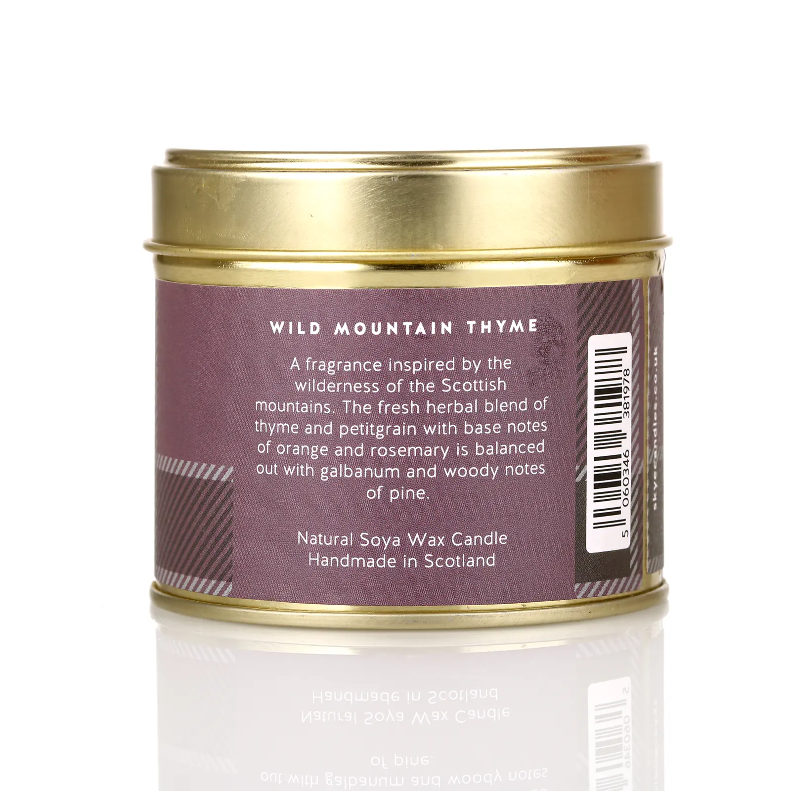 Isle of Skye Candles -  Wild Mountain Thyme Travel Tin