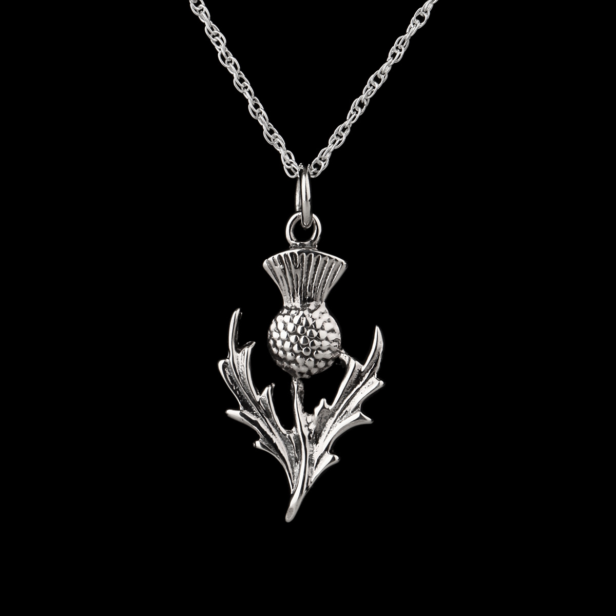 Schottische Distel Kette aus Sterling Silber - The Scottish Thistle