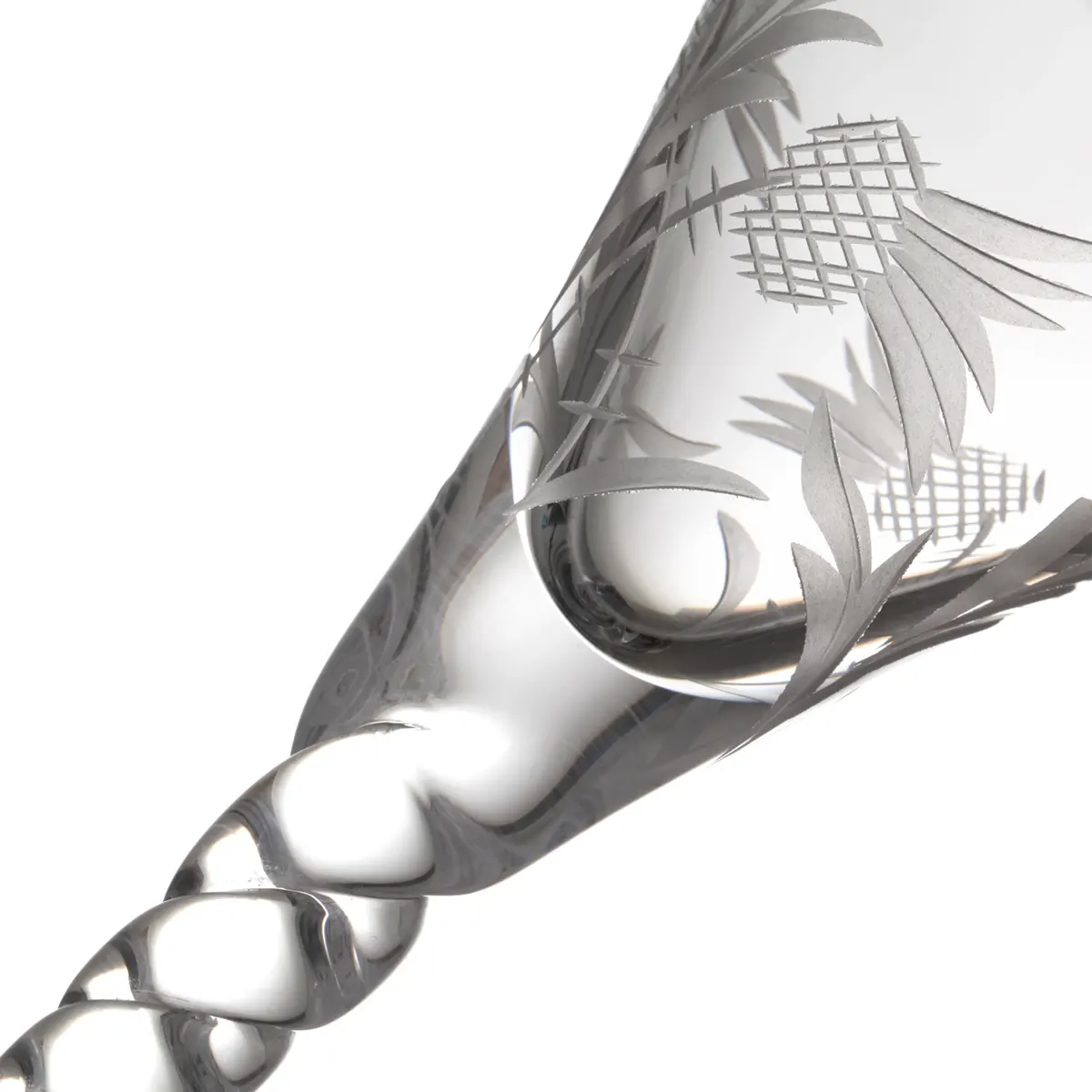 Jacobean Barley Twist - Flower Of Scotland - Handgefertigtes Jakobiten Whisky Glas Jacobean Barley Twist - Flower Of Scotland - Handgefertigtes Jakobiten Whisky Glas