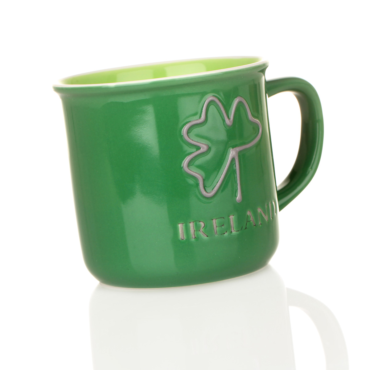 becher-mug-tasse-kaffee-shamrock-irland-003 Ireland Shamrock Camper Style Mug - Keramikbecher aus Irland