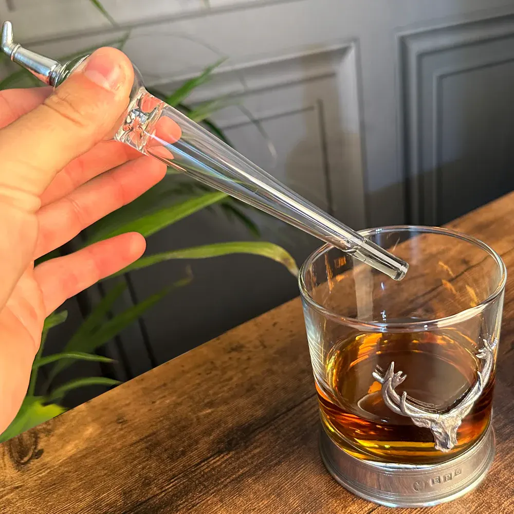 Whisky Pot Still Wasserpipette - Kristallglas & Zinn handgefertigt in England