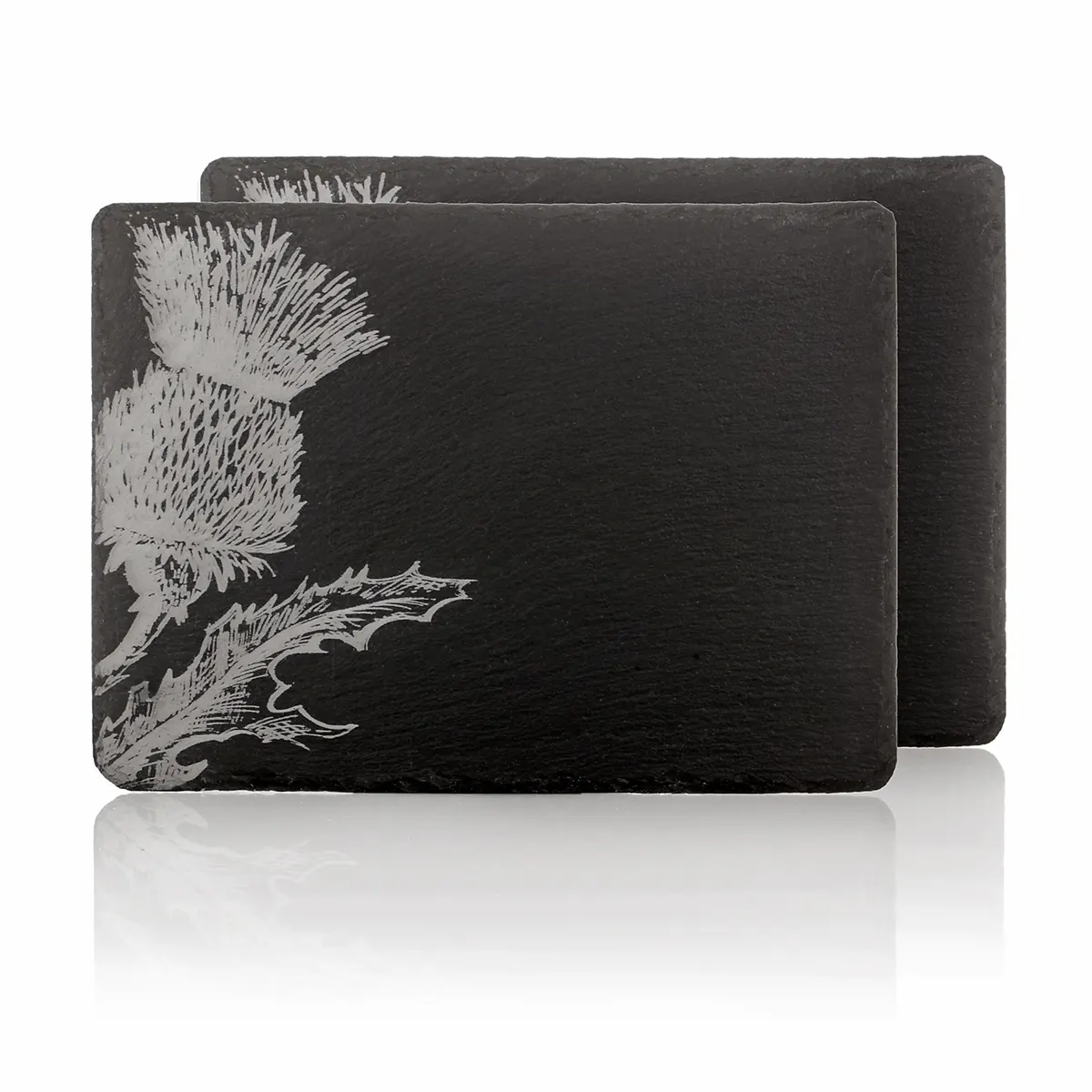 tischset-platzset-2er-set-schiefer-scottish-thistle-schottische-distel-003 Scottish Thistle - 2er Platzset / Tischset handgefertigt aus Schiefer