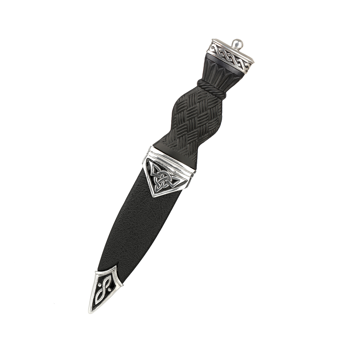 Cairngorm Celtic Sgian Dubh aus Schottland - Keltische Muster & Ornamente