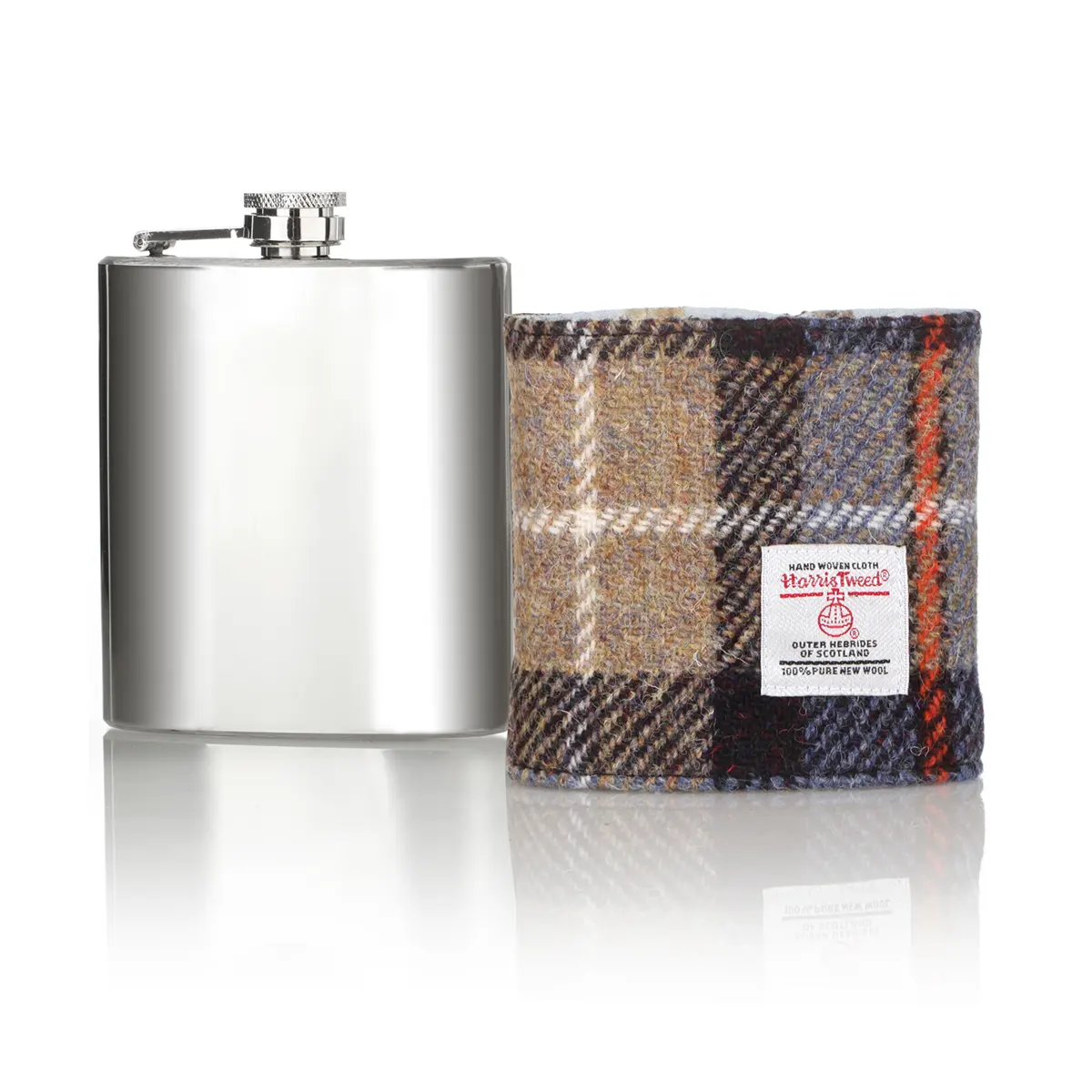 Harris Tweed Flachmann aus Schottland in McKenzie Tartan