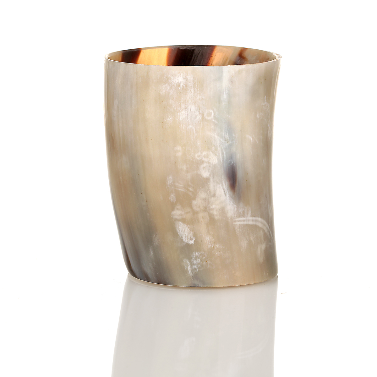 teelicht-halter-kerze-horn-rinderhorn-002 Windlicht aus Horn - Kerzenhalter für Wikinger & Kelten - Rinderhorn poliert