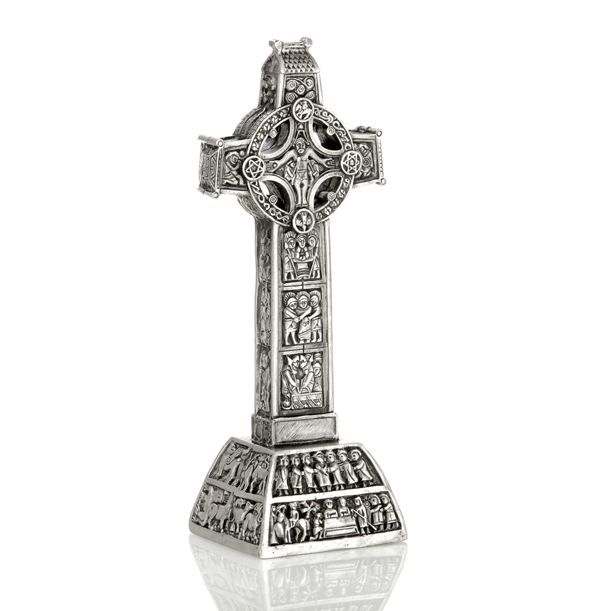 Clonmacnoise Cross Of the Scriptures - verziertes keltisches Kreuz aus Irland