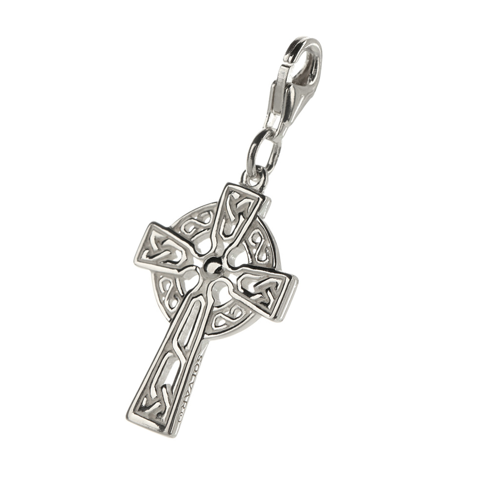 celtic-cross-charm-bettelarmband-sterling-silber-00258e8d1baf05b1 Celtic Cross - Keltisches Kreuz aus Irland als Charm aus Sterling Silber