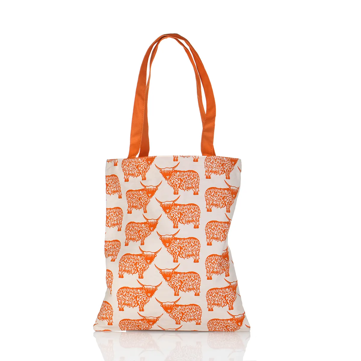 Highland Cow Shopping Bag - schottische Einkaufstasche / Stoffbeutel