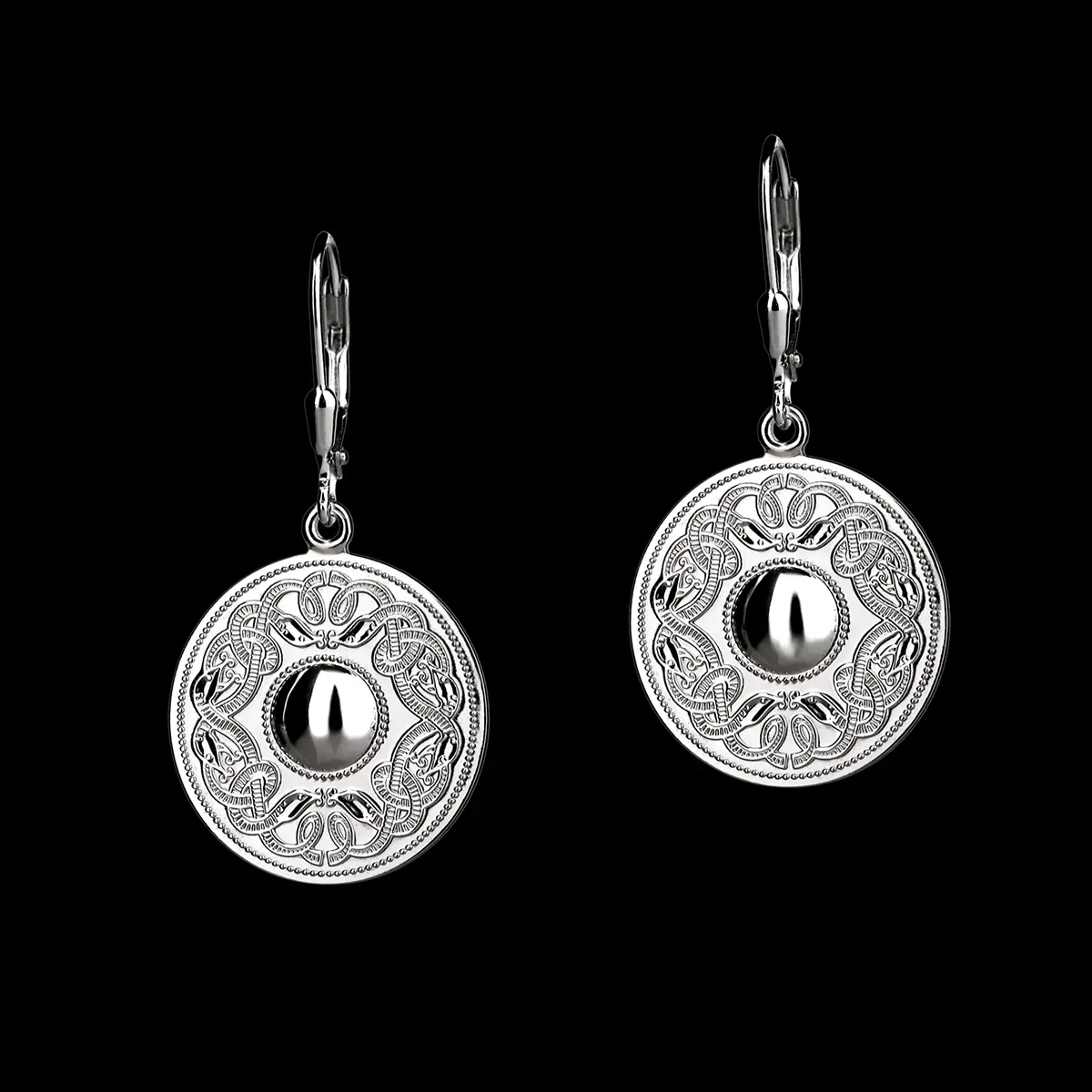 ohrhaenger-ohrringe-celtic-warrior-silber-irland-003 Celtic Warrior - runde keltische Ohrhänger aus Irland