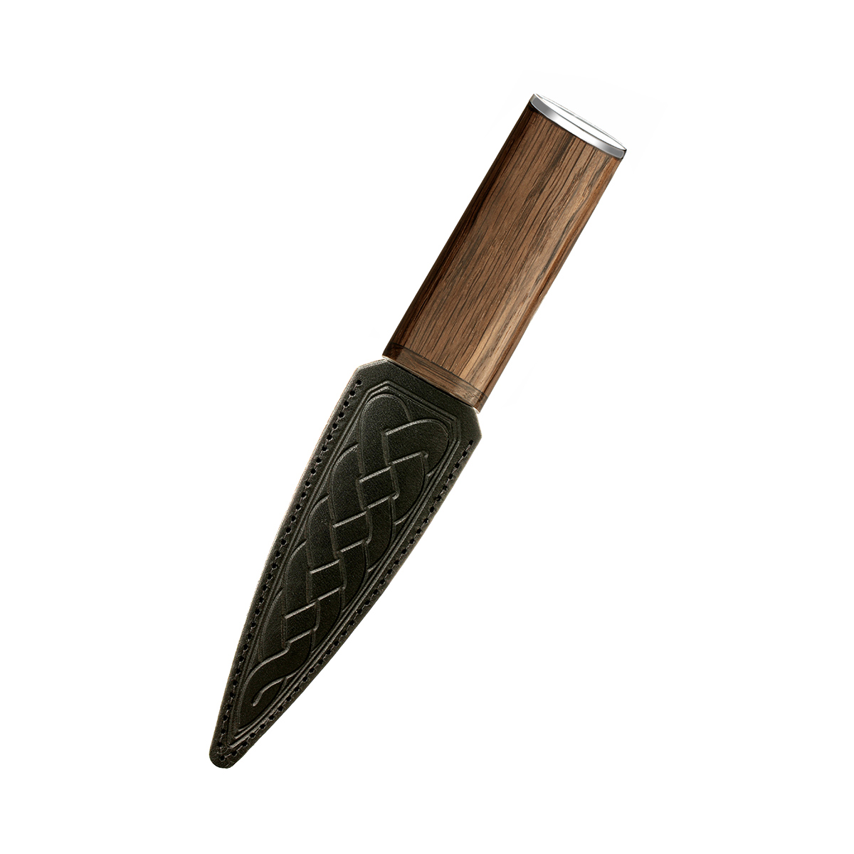 sgian-dubh-bog-oak-mooreiche-005 Bog Oak Sgian Dubh aus Schottland - Mooreiche Holz &  Edelstahl mit Lederscheide